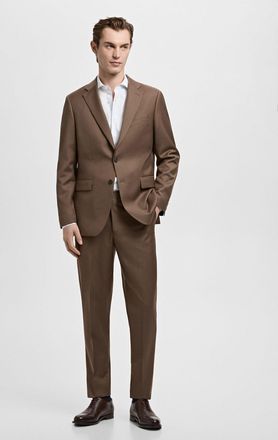 Mango Camicia completo slim fit cotone righe celeste - Uomo - XXL - MANGO MAN