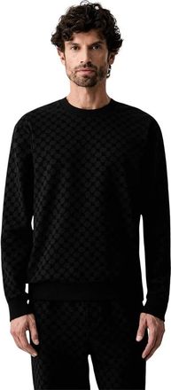 Joop Monogram Sweatshirt - Heren - Sweatshirts - Zwart - XL - Katoen - Hoodies & sweatvesten