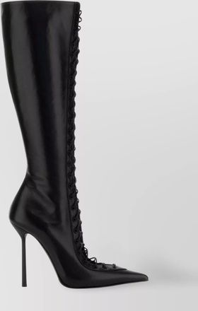 Le Silla colette knee length pointed toe stiletto boots