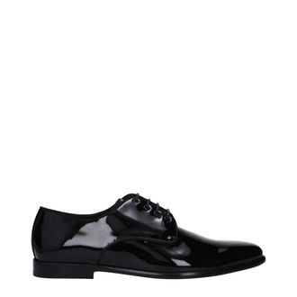 Dolce & Gabbana Black Leather Mens Shoes