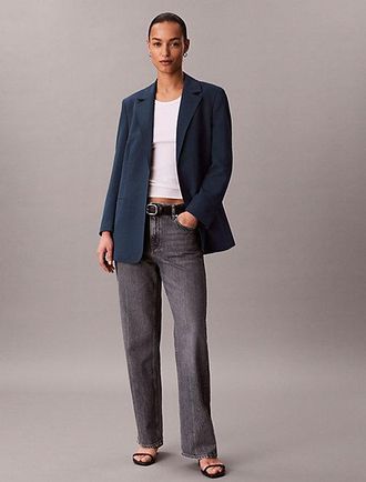 Calvin Klein Casual Twill Belted Blazer
