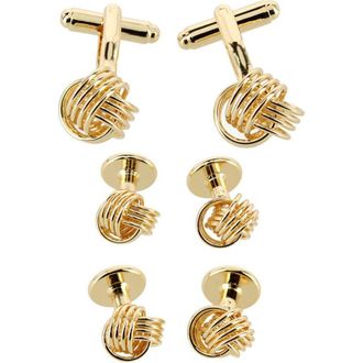 Trafalgar Store Kenneth Knot Formal Set in Gold at Nordstrom