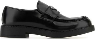 Prada Black Leather Loafers