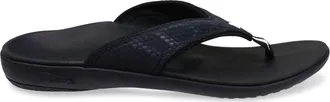 Spenco Mens Yumi Breeze Thong Sandal In Charcoal