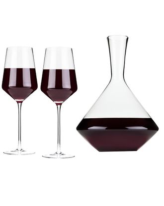 Viski Set Of 3 Raye Bordeaux Gift Set