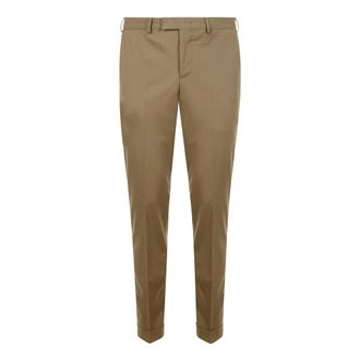 Pantaloni Torino Chinos, male, Brown, Size: 2XL Hazelnut Tailored Trousers for Elegant Style