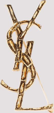 Saint Laurent Opyum getextureerde Coco broche