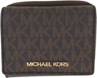Michael Kors Pre-owned Wallets, female, Brown, Size: ONE SIZE Pre-owned PVC Compact Wallet