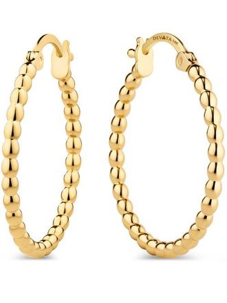 Devata Beaded Ball Hoop Earrings in 14K Gold in Yellow Gold at Nordstrom