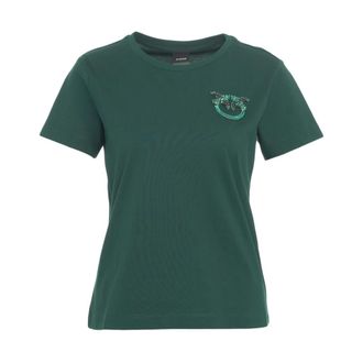Pinko Green Love Swallows T-Shirt