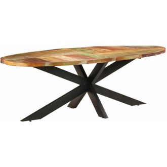 vidaXL Mesa De Comedor De Madera Maciza Reciclada 240x100x75 Cm Vidaxl
