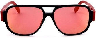 adidas Mens Black Aviator Sunglasses OR0006-01C-2