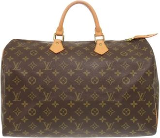 Louis Vuitton Tweedehands Canvas handtassen - Dames - Vintage Handtas - Bruin - ONE Size - Vintage