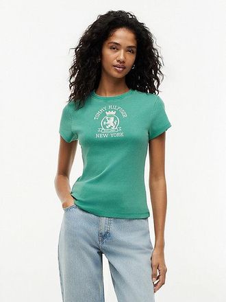 Tommy Hilfiger Camiseta de corte slim con escudo