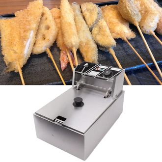 Infinite Freidora El&eacute;ctrica, Acero Inoxidable, Capacidad De 6 L, Monocil&iacute;ndrica, Filtro De Residuos, Control De Temperatura (50-200 &deg;c), Para Pollo Asado, Pata