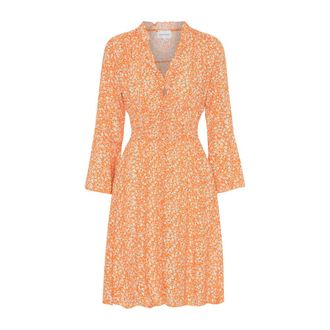 Americandreams Sally Short Dress - Dames - Korte kleedjes - Oranje - M - Kleedjes