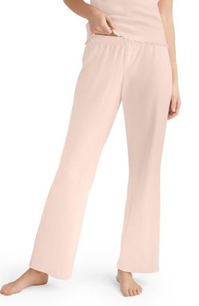 Tommy John Pointelle Rib Sleep Pants in Pink at Nordstrom, Size Small