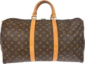 Louis Vuitton Pre-owned Weekend Bags, female, Brown, Size: ONE SIZE Pre-owned Keepall Travel Bag
