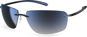 Silhouette 8727/75 6560 Mens Sunglasses Silver Size 64