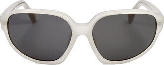 Linda Farrow DRIES VAN NOTEN DVN43 C5 Mens Sunglasses White Size 60