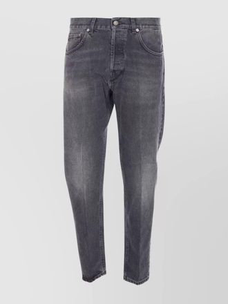Dondup cotton carrot slim-fit jeans
