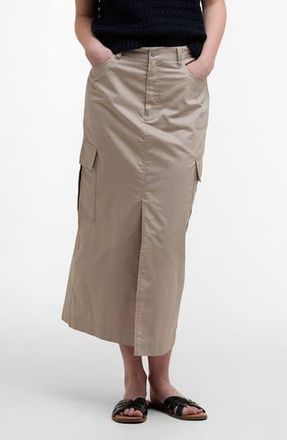 Barbour Luna Utility Midi Skirt in Light Sand at Nordstrom Rack, Size 12 Us / 16 Uk