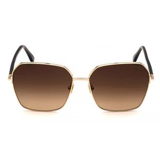 Tom Ford FT083952F Square Full Rim Sunglasses - Rose gold