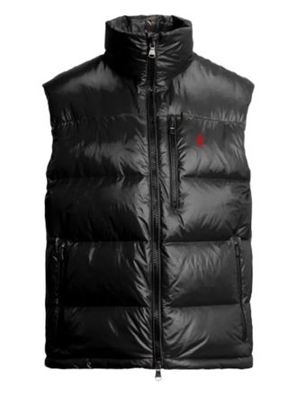 Polo Ralph Lauren zipped sleeveless gilet - men - Recycled Nylon - L - Black