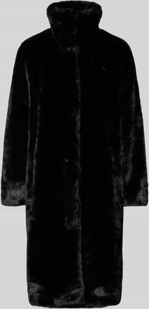 HUGO BOSS Regular Fit Webpelzm&auml;ntel mit Umlegekragen Modell CETEDIA in Black, Gr&ouml;&szlig;e 36