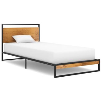 Berkfield Home Bed Frame Metal 90x200 cm in Black