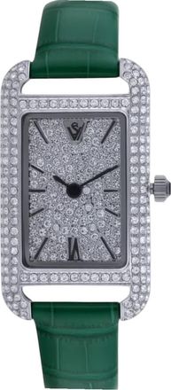 Christian Van Sant Womens Opaline Silver Dial Watch