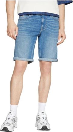 Tommy Hilfiger Denim Shorts - Heren - Denim shorts - Blauw - W30 - Denim - Korte Broeken