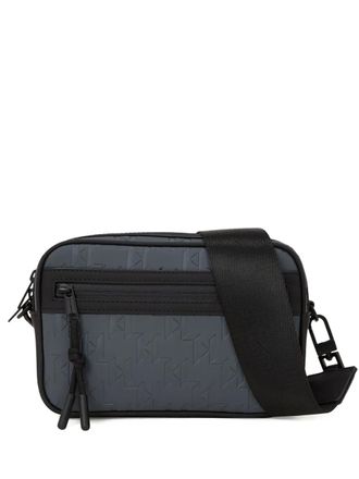 Karl Lagerfeld monogram camera messenger bag - Grey