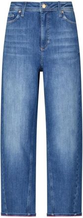 Raffaello Rossi Moderne 7/8 Jeans met losse pasvorm - Dames - Regular Fit Jeans - Blauw - 2XL - Jeans