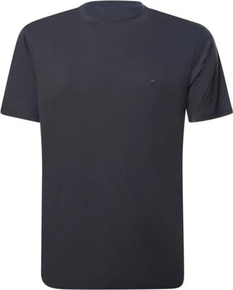 Emporio Armani T-shirts en Polos Blauw - Heren - T-shirts - Blauw - XL - Katoen - Tops