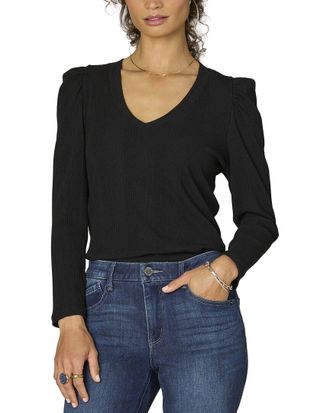 Wit & Wisdom Wit & Wisdom Puff Sleeve Knit Top