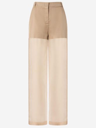 Pinko Beige Semi-Transparent Pants