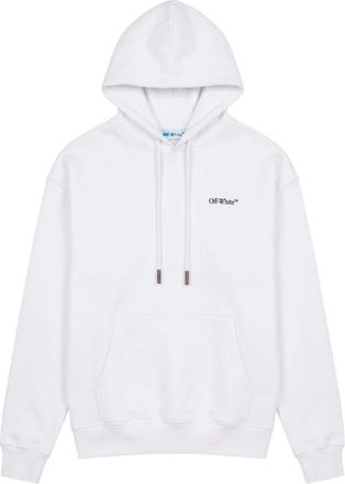 Off-white Hooded Sweatshirt - Heren - Hoodies - Wit - 2XL - Katoen - Hoodies & sweatvesten