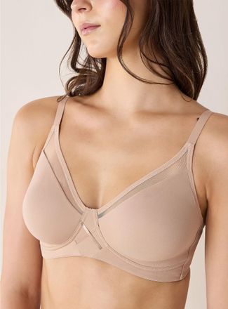 Wonderbra Womens Satiny accent wireless bra