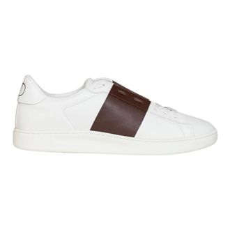 Valentino Garavani Schoenen, Heren, Wit, 44 EU, Katoen, Open Royco Trainer