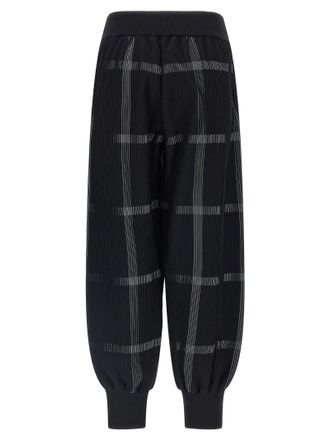 Pleats Please Issey Miyake Womens Black Polyester Casual Pants