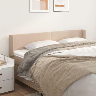 vidaXL Cabecero De Cuero Sint&eacute;tico Color Capuchino 183x16x78/88 Cm Vidaxl