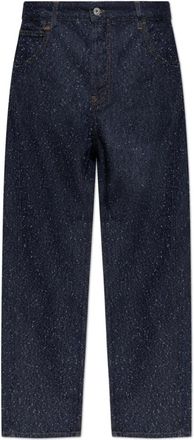 Jacquemus Jeans met vintage-effect - Heren - Regular Fit Jeans - Blauw - W33 - Denim - Jeans