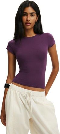 Cotton On Womens All Day Crew Tee in Plum Pulse at Nordstrom, Size Medium