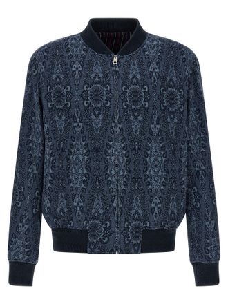 Etro Mens Jacquard Bomber Jacket