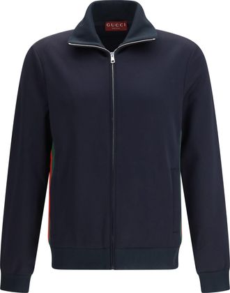 Gucci Mens Jacket Technical Jersey Ink-Mix Polyester Ink/mix