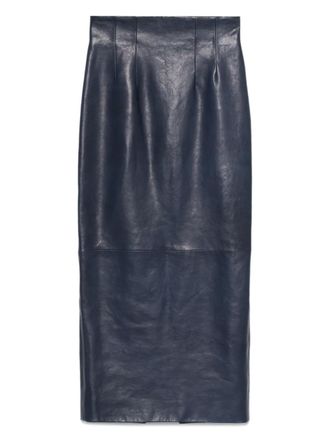 Khaite Loxley midi skirt - Blue