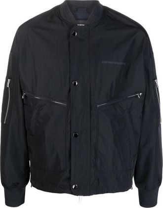 Emporio Armani Blauwe Bomberjack 3R1Bm 51Nnfz 0920 - Heren - Bomber jackets - Blauw - L - Jassen
