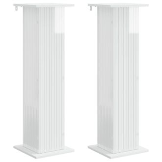 vidaXL Soporte De Plantas 2 Pcs Brillante 30,5 X 30 X 100,5 Cm Vidaxl