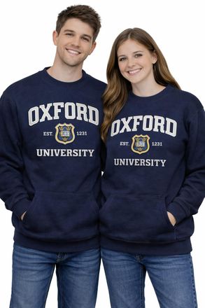 Oxford University OU201 Unisex Licensed Sweatshirt Navy (XS)